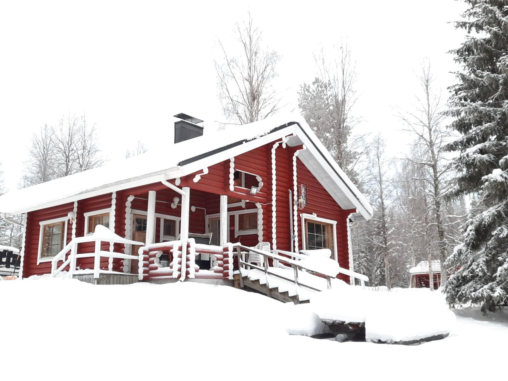 Lapin Villa Hiisi Joen Rannalla Ranua Exterior foto
