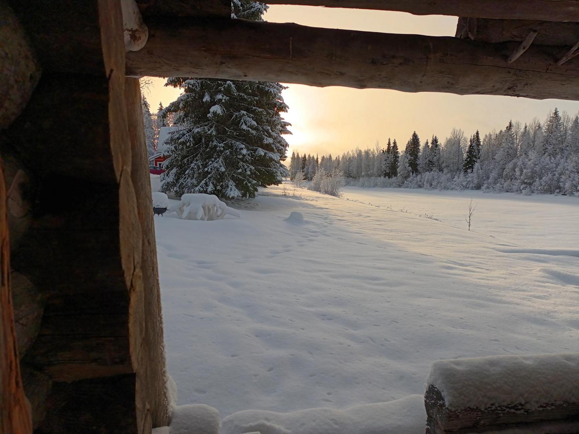 Lapin Villa Hiisi Joen Rannalla Ranua Exterior foto